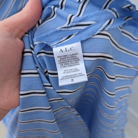 A.L.C. Striped Cabrera Dress - Picture 9 of 10